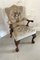 Antique Carved Mahogany Library Chair 3