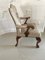 Antique Carved Mahogany Library Chair, Image 5