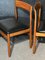 Mid-Century Teak & Black Vinyl Dining Chairs by John Herbert for Younger, Set of 4, Image 13