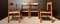 Mid-Century Teak & Black Vinyl Dining Chairs by John Herbert for Younger, Set of 4 1