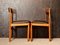 Mid-Century Teak & Black Vinyl Dining Chairs by John Herbert for Younger, Set of 4, Image 3