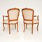 Französische Vintage Salon Stühle aus Nussholz, 2er Set 9