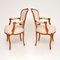 Französische Vintage Salon Stühle aus Nussholz, 2er Set 8