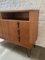 Teak 6-Drawer Side Cabinet with Marble Top, 1960s 3