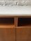 Teak 6-Drawer Side Cabinet with Marble Top, 1960s, Image 7