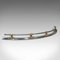 Antique English Victorian Curved Fire Fender in Steel & Brass, 1850 2