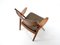 Poltrone Sawbuck vintage di Hans J. Wegner di Carl Hansen & Søn, set di 2, Immagine 3