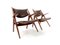 Set of Vintage Sawbuck Armchairs by Hans J. Wegner by Carl Hansen & Søn 4