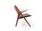Set of Vintage Sawbuck Armchairs by Hans J. Wegner by Carl Hansen & Søn 5