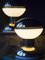 Lampes de Bureau Mid-Century en Or et Verre Opalin par Gaetano Sciolari, Set de 2 9