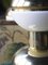 Lámparas de mesa Mid-Century de oro y vidrio opalino de Gaetano Sciolari. Juego de 2, Imagen 2