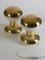 Mid-Century Tischlampen aus Gold & Opalglas von Gaetano Sciolari, 2er Set 1