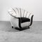 Vintage Gray Velvet Armchair, 1950s, Image 2