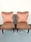 Italienische Vintage Clubsessel in Rosa, 1950er, 2er Set 1