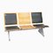 Aluminium & Plywood 3 Seater Airport Lounge Seat, Image 1