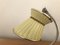 Mid-Century Bedside Lamp with Pleated Shade, Image 8