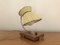 Mid-Century Bedside Lamp with Pleated Shade, Image 6