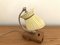 Mid-Century Bedside Lamp with Pleated Shade, Image 2