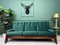 Vintage Danish Style 3-Seat Sofa Settee, 1980s, Image 1