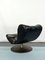 Vintage Italian Black Swivel Armchair, 1960s 16