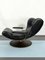 Vintage Italian Black Swivel Armchair, 1960s 15