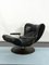 Vintage Italian Black Swivel Armchair, 1960s 17