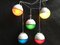 Battery-Operated Party Lamps, 1970s, Set of 5 1