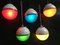 Battery-Operated Party Lamps, 1970s, Set of 5 2