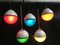 Battery-Operated Party Lamps, 1970s, Set of 5 6