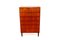 Teak Tallboy Dresser, Denmark, 1960 1