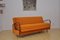 Yellow Velvet Sofa with Fold-Out Function, 1960s 3