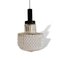 Petite Lampe à Suspension Mid-Century Moderne en Verre Transparent 4