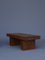 Tavolo basso vintage rustico in legno, set di 2, Immagine 6