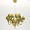 Mid-Century Scandinavian Brass Chandelier or Pendant by Hans-Agne Jakobsson for Hans-Agne Jakobsson Ab Markaryd, Sweden, 1960s, Image 2