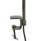 Lámpara de mesa industrial vintage de metal gris con cuello de ganso, Imagen 4