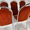 Belgian Tubular Frame and Velvet Dining Chairs, 1970s, Set of 6 4