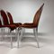 Belgian Tubular Frame and Velvet Dining Chairs, 1970s, Set of 6, Image 9