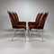 Belgian Tubular Frame and Velvet Dining Chairs, 1970s, Set of 6, Image 15