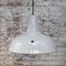 Lampe à Suspension Industrielle Vintage en Émail Gris par Industria Rotterdam, Pays-Bas 4