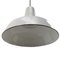 Vintage Dutch Industrial Gray Enamel Pendant Lamp by Industria Rotterdam 3