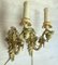 Vintage Tole Floral Wall Sconces, France, 1940s, Set of 2 2