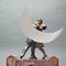 Art Deco Romance in Moonlight Clock from Pierrot & Colombine 7