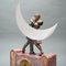 Art Deco Romance in Moonlight Clock from Pierrot & Colombine 9