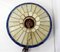 Large Stained Glass Suspension LAmp with Opaline Globe & Marine Decor 13