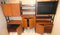 Mobiles Bücherregal mit Holzleisten und schwarzen matten Lackierungen, 1970er, 3er Set 13