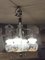 Vintage Metal & Opaline Glass Chandelier, 1970s 25