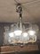 Vintage Metal & Opaline Glass Chandelier, 1970s 19