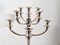 Extra Large Mid-Century Hotel Candleholder in Silver-Plated Bronze from WMF Germany 11