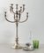 Extra Large Mid-Century Hotel Candleholder in Silver-Plated Bronze from WMF Germany, Image 2