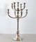 Extra Large Mid-Century Hotel Candleholder in Silver-Plated Bronze from WMF Germany 14